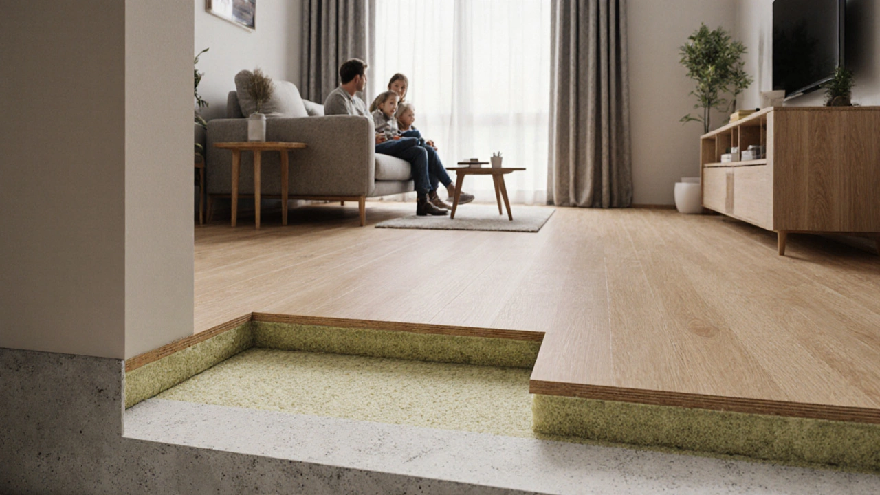 Akustika podlah: jak zvolit kročejový útlum pro klidný bytový dům