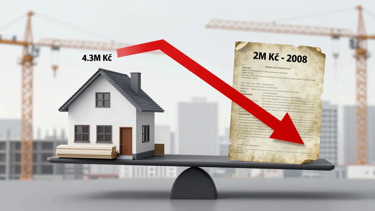 Dům na váhách: moderní náklady vs. zastaralá pojistná částka.