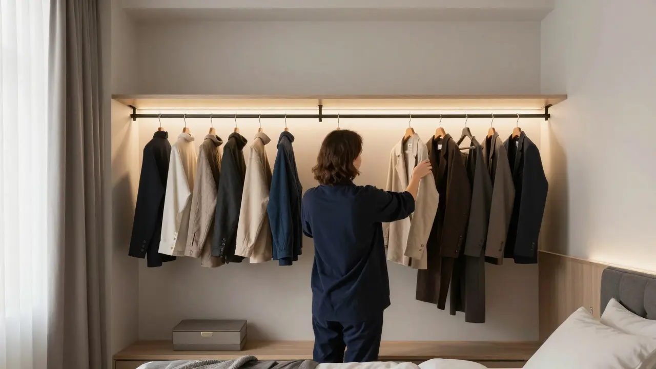 Osvětlení šatny v ložnici: praktická řešení pro každodenní pohodlí