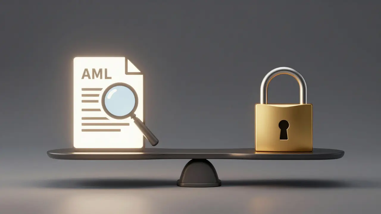 Konceptuální obraz váhy symbolizující rovnováhu mezi transparentností a mlčenlivostí.