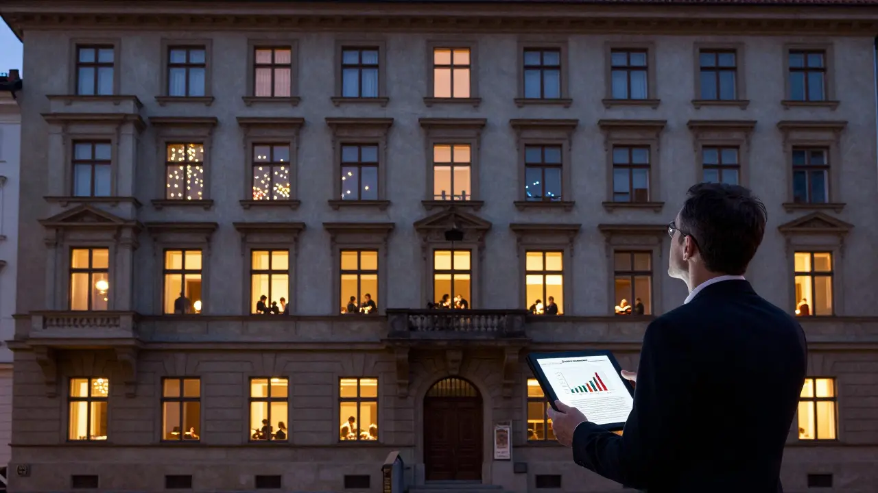 Investor před pražským domem zvažuje typ pronájmu v noci